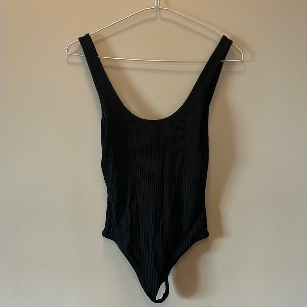 Wilfred Black Ribbed Bodysuit